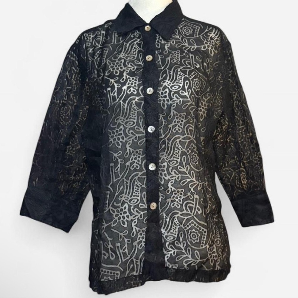 West End Black Lace Blouse